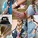 Wuiyepo Women 100 Pcs / lot Candy Color Ribbon Ponytail Holder Elastic Band / Hair Ties Girl Hair Accessories