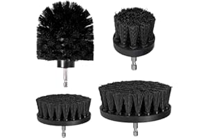 KUYANG Drilling Machine Brush Attachment, Drill Brush Attachment, Scrubber, Cleaning Kit for Cleaning Cars, Shower Tiles, Wheels, Carpet, Mortar, Upholstery, 5 pieces Extended