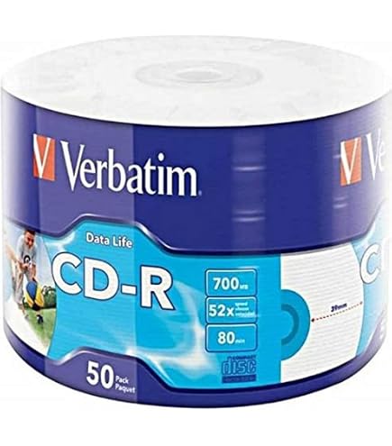 Lot 50 CD-R 700MB 52x Maxell Imprimables - Stockage Données Fiable