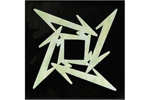 Inlaystickers Sticker für Gitarren & Bass - James Hetfield (Metallica) Ninja Star, B-179NS-WT