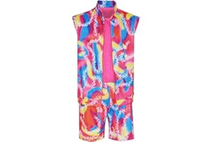 Ruleewe Ken Costume Adult Men Doll Movie 2023 Ken Cosplay Beach Costumes Suits Shirt Shorts Outfits for Halloween Party