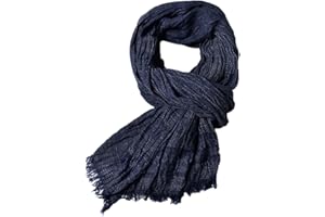 LIUPUUDLY Herren Schal Weicher Warm Casual Lang Schal Modisch Elegant Webschal Herrenschal