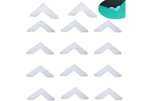 YouU Miroir verre Protecteurs d'angle - Coussin protecteur d'angle de table en verre à trois coins en forme de 20 pièces (6mm x 63mm)