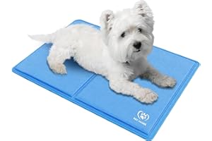 PET ADORE Dog Cooling Mat – Soft Thick Foam Supportive Gel Self Cooling Pad for Dogs & Cats in Summer. Durable Anti-Scratch 450 Micron Oxford Fabric (40cm x 30cm)