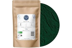 OBVIOUS TEA Spiruline Poudre Bio en Vrac - Superaliment Naturel, Riche en Protéines, Fatigue et Appétit - Arthrospira Platensis à la Saveur Douce - Agriculture Biologique, Vegan - Sachet 100 gr
