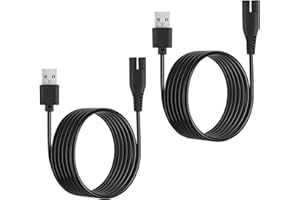 Jughigh 2Pcs Water Flosser Charger Cable Compatible with Water Pik WF-13cd010 WP-100-450 WP-112-462 WP-360 WP-440 WP-450 WP-462 WP-463 Electric Flossers Power Cord Charger Cable