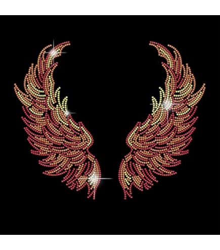1 Paire Patchs Thermocollant Forme D'Aile D'Ange Pour Decoration De