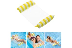 SWYGOO Hamac d'eau Gonflable, Salon Flottant, Drifter et Selle 4 en 1, Hamac d'eau Haut de Gamme Adulte pour Piscine et Plage
