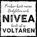 Produktbild how about tee - Früher hieß meine Bodylotion Nivea. Heute ist es Voltaren - stylischer Kühlschrank Magnet mit lustigem Spruch-Motiv - zur Dekoration oder als Geschenk