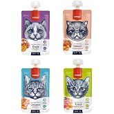Wanpy 4 &Ccedil;eşit Kedi Et Ezmesi (90Gr X 4 Adet)