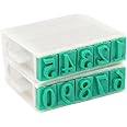 Sourcingmap 13 mm 0-9 Digits Rubber/Plastic Combination Number Stamp