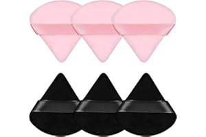 ‎KORINTIN Powder Puff, Make up Puff, Puderquaste Waschbare Dreieck velour 2.75 inch, Make up schwamm für Loser Puder Weich Körper Kosmetische Foundation Nass Trocken Makeup Werkzeug (6 Stück 2)