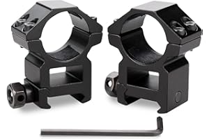 YONCONO 25,4mm mira telescópica Anillos,Enganche para Rail de 20mm de Anchura