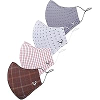 Allen Solly Men's Cotton Cloth Face Mask (Pack of 4) (ASMSWRGF694993_White_Free Size)