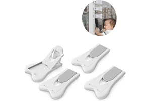 Skjutdörrlås, barnsäkerhet för fönster, 4 stycken skjutdörrspärr, barnsäkerhet skåp, skåpsäkring baby, barn skjutdörr spärr