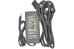 JnDee 12V 6A 6 amp 72W AC/DC Power Supply Adapter Transformer, for CCTV, LCD Monitors, TVs and LED Strip