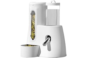 WJnflQN Bouteille d'eau pour Hamster | Distributeur Automatique d'eau Alimentaire 2 en 1 pour Furet étanche, Grande capacité, récipient Anti-Goutte, Fournitures pour Animaux domestiques