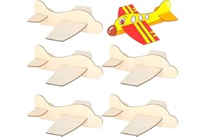 6PCS Aviones planeadores Liuer Glider Avion Juguete de madera para Pintar DIY Manualidad Decoración Pintura de Arte y Artesanía de Bricolaje