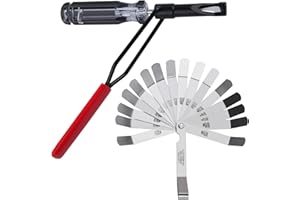 SPEEDWOX Valve Adjustment Tool for 10mm Jam Nut with Angled Feeler Gauge Valve Lash Adjustment Tool for Honda,VTEC,Toyota,Nissan and Other Japanese Car Engines