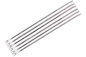 Fackelmann 43776 Lot de 6 fourchettes à crustacés, 6 fourchettes à crustacés, curettes pour Fruits de mer, Fourchette Pince de Crabe, Acier Inoxydable, Argenté, 18,5 cm