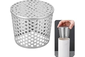 Dachrinnen Laubschutz aus Edelstahl, Regenrinnen Laubschutz, Fallrohrschutz, Laubschutz Dachrinne, Laubfang Fallrohr für Flachdachablauf, Abflüsse und Fallrohre, Dachrinne Sieb (75-90mm)