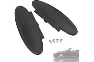 AUFER Sun Visor Mirror Lid Covers Driver and Passenger Side Sun Shade Visor Mirror Covers Compatible with for 1996-2010 996 997-911 986 987 Cayman - 2 Pcs