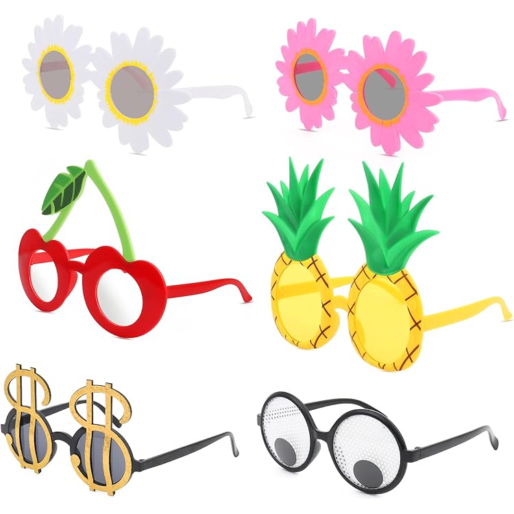 XiLayNeen 9 Paires Lunettes Drole De Soleil De Fête,Hawaii