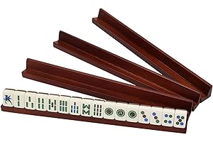 lmoikesz Natural Wood Mahjong Mahjong Racks 4 Mahjong Stands Essential For Mahjong With Of 4 Mahjong Game Mahjong Racks Set