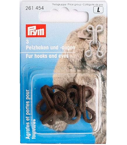 30 Ganci E Occhielli Da Cucito Neri - 3 Misure (3,9/3/2,5 Cm) Per Abbigliamento, Reggiseni, Cappotti E Fai Da Te