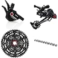 Box Two Prime 9 Wide Single Shift Groupset Cycling Groupset 9 Speed 1x Drivetrain Shifter, Rear Derailleur, Freehub E-Bike Cassette, Chain Components