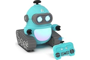 GILOBABY Robot Toys for Boys, Rechargeable Remote Control Robot Toy for Kids, Programmable RC Robots with LED Eyes, Flexible Head & Arms, Dance Moves, Music, Birthday Gifts for Boys Ages 3 4 5 6