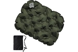 TNSLAND Nadmuchiwana poduszka do siedzenia Poduszka kempingowa Wodoszczelna Poduszka powietrzna Ultralekkka Poduszka podróżna na plażę, wyprawy z plecakiem, wędrówki, wędkowanie, pływanie łódką lub na