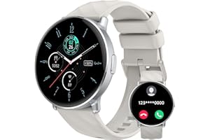 OWMSIC Reloj Inteligente Hombre Mujer con Llamadas, 1.39"HD Smartwatch Hombre con Pulsómetro/Monitor de Sueño/Podómetro, 112+ Modos Deportivos, Nuevo Reloj Deportivo IP68 Impermeable para Android iOS, Blanco