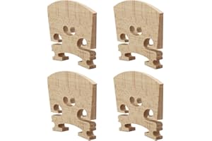 LONSVTTU 4 Pezzi Ponti per Violino Ponte per Corde di Violino Legno di Acero Realizzato per Violino Acustico di Dimensioni 4/4