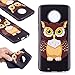 Produktbild Ooboom® Motorola Moto G6 Plus Hülle TPU Silikon Matt Gummi Gel Weich Handy Tasche Case Cover Flexibel Ultra Dünn für Motorola Moto G6 Plus - Eule