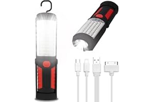 SUNTOP Tivifore Lampe d'inspection Lampe LED Rechargeable, Lampe de Travail LED Rechargeable avec Magnétique Lampe de Torches de LED Lampe D'inspection Lampe
