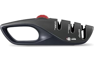 MITSUMOTO SAKARI Aiguiseur de couteaux Japonais Réglable à 5 Angles, Aiguiseur de Couteaux de Cuisine en 3 étapes pour Ciseaux et Couteaux de Cuisine, Affûteurs avec Technologie de Blocage de L'angle