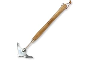 Spear & Jackson 4584SWH – Binette Ailée à Manche Court – Désherbeur de Précision en Acier Inoxydable pour Espaces Étroits, Terrasses et Graviers, Idéal pour Couper Les Racines des Mauvaises Herbes