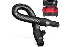 LEAFLEX 14-37-0105 Vacuum Hose for Milwaukee M18 Packout Vacuum 0970-20 0880-20, Fit 18V 2.5 Gallon Wet/Dry Shop Vac Hose Assembly - Internal Storage