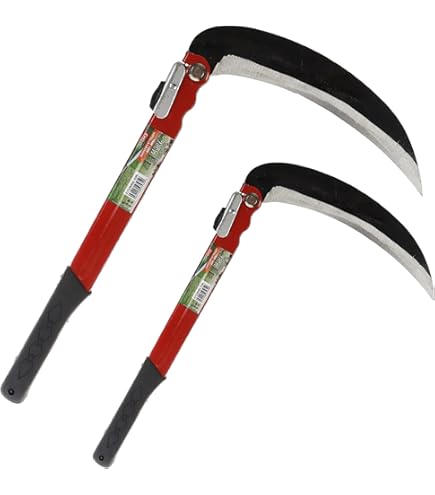 Kerbl Mini Scythe Hand Tool - Hand-Forged Sickle For Trimming Grass, Herbs & Clover