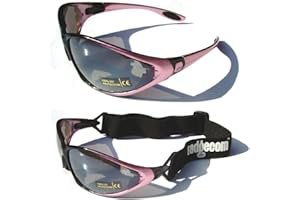 Ladgecom All-Weather Sunglasses & Goggles with Head Strap for Cycling, Running & Ski Sports