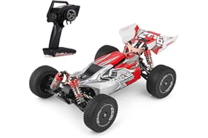 GOOLRC Goolsky Wltoys Coche Teledirigido XKS 144001 RC Coche 60km / h Alta Velocidad 1/14 2.4GHz RC Buggy 4WD Racing Off-Road Drift Coche RTR (Rojo)