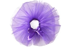 Hapihom Jupe tutu colorée pour animal de compagnie, robe d'anniversaire mignonne, fournitures pour animaux de compagnie pour chiens de petite, moyenne et grande taille, violet, taille L