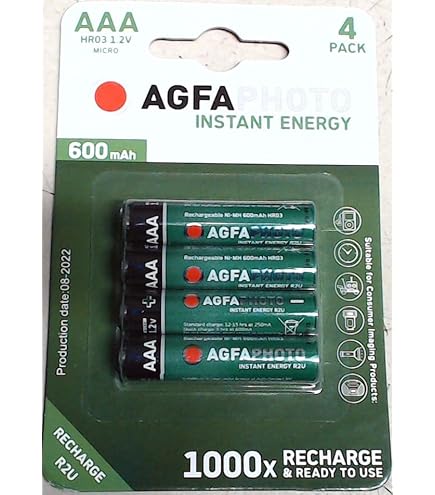 Philips Piles Rechargeables AA - 4 Pièces - NiH - 1300 Ah - Jusqu'à