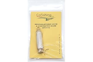 COFISHING Lampada Luce Richiamo Per Bolentino Profondità A Contatto Acqua CF7775 Deep Light Led Pesca Calamari Totani Mare (White - 2 Led)