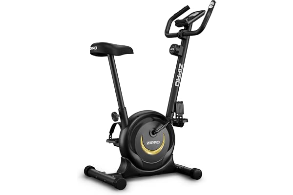 ZIPRO Vélo d'Appartement Adulte avec Résistance Magnétique à 8 Niveaux, Écran LCD, Support pour Téléphone et Selle Réglable, Velo d Appartement pour Cardio Training, Vélos Sportifs Portable (One S)