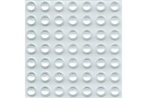 Silicone Cabinet Door Buffer Pad, Realus 110 x 60mm 50 Clear Dots Self Adhesive Slam Noise Dampening Protector for Furniture, Cupboard, Humidor, Hinges, Drawer, Latch