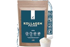 KOLL`ZYM© Collagen Pulver 1 KG • 100% Kollagen Hydrolysat • Eiweiß-Pulver Geschmacksneutral • Bioaktives Kollagen Sports • Ohne Zusätze • Made in Germany [1000g]