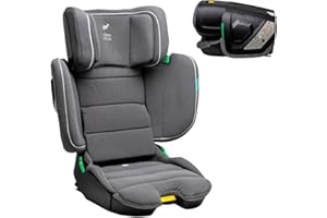 Urban Kanga Wallaroo 2.0 Portable and Foldable Travel Car Seat Booster Seat ISOFIX i-Size 100-150cm (Grey/White)