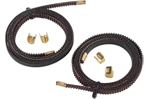 Toaiot 3D Printer Part Elego Neptune-3 Pro Belts Replacement: XY Synchronous Belt Kit Open Timing Rubber 2GT Timing Width 6mm Y axis 754mm + X axis 770mm with Extra Copper Buckles Easy Install